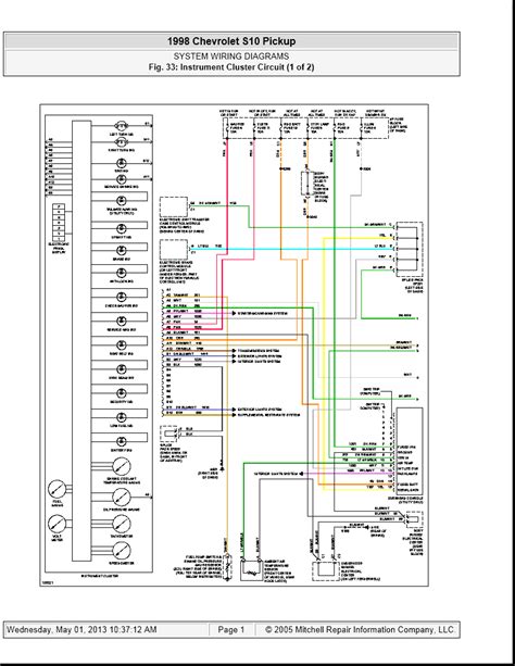 2000 s10 pickup wiring diagram under dash 
